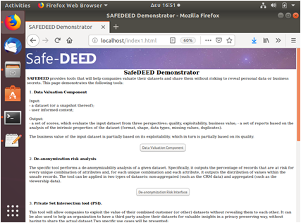  Safe-Deed Demonstration page